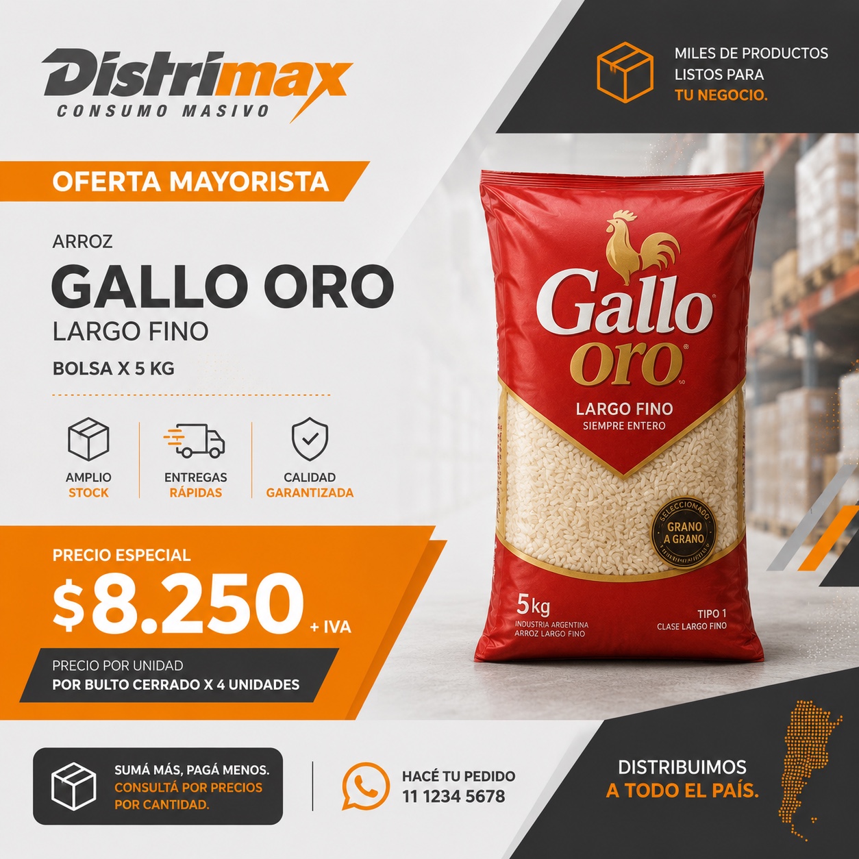 Ejemplo de oferta mayorista Distrimax